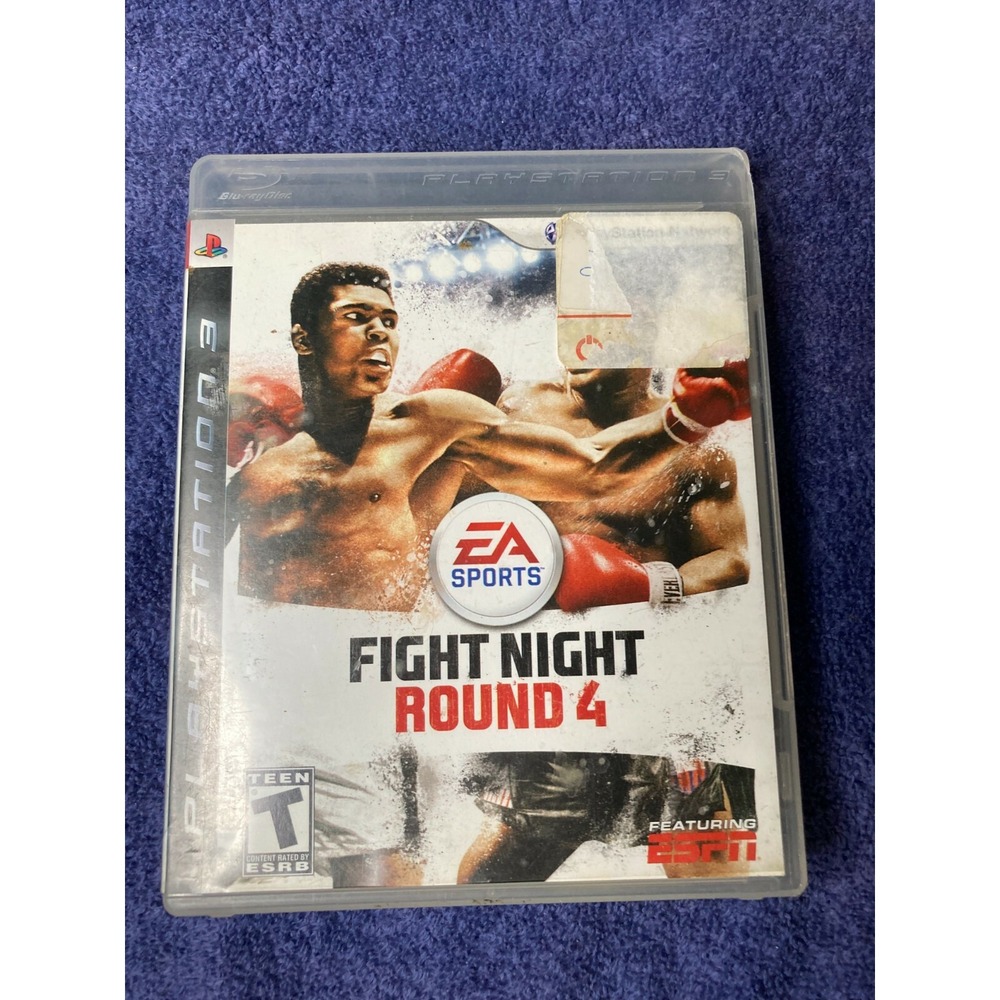 Fight Night Round 4 PlayStation 3 2009 Disc and Case Tested PS3 Boxing